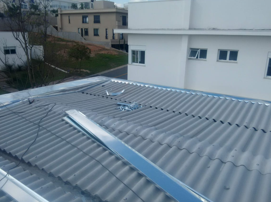 Cobertura em aço galvanizado